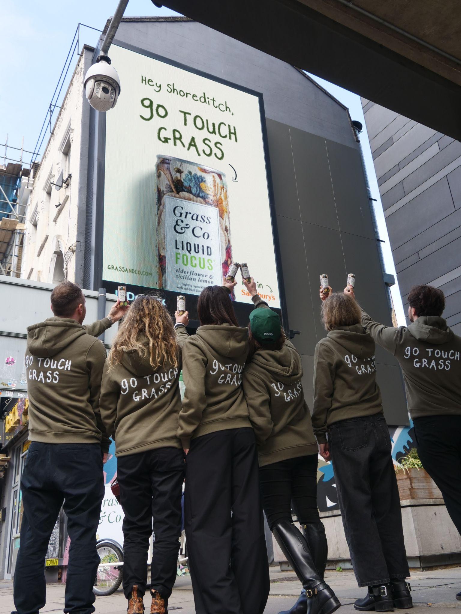 Grass & Co. 'Roots not wings' brand poster