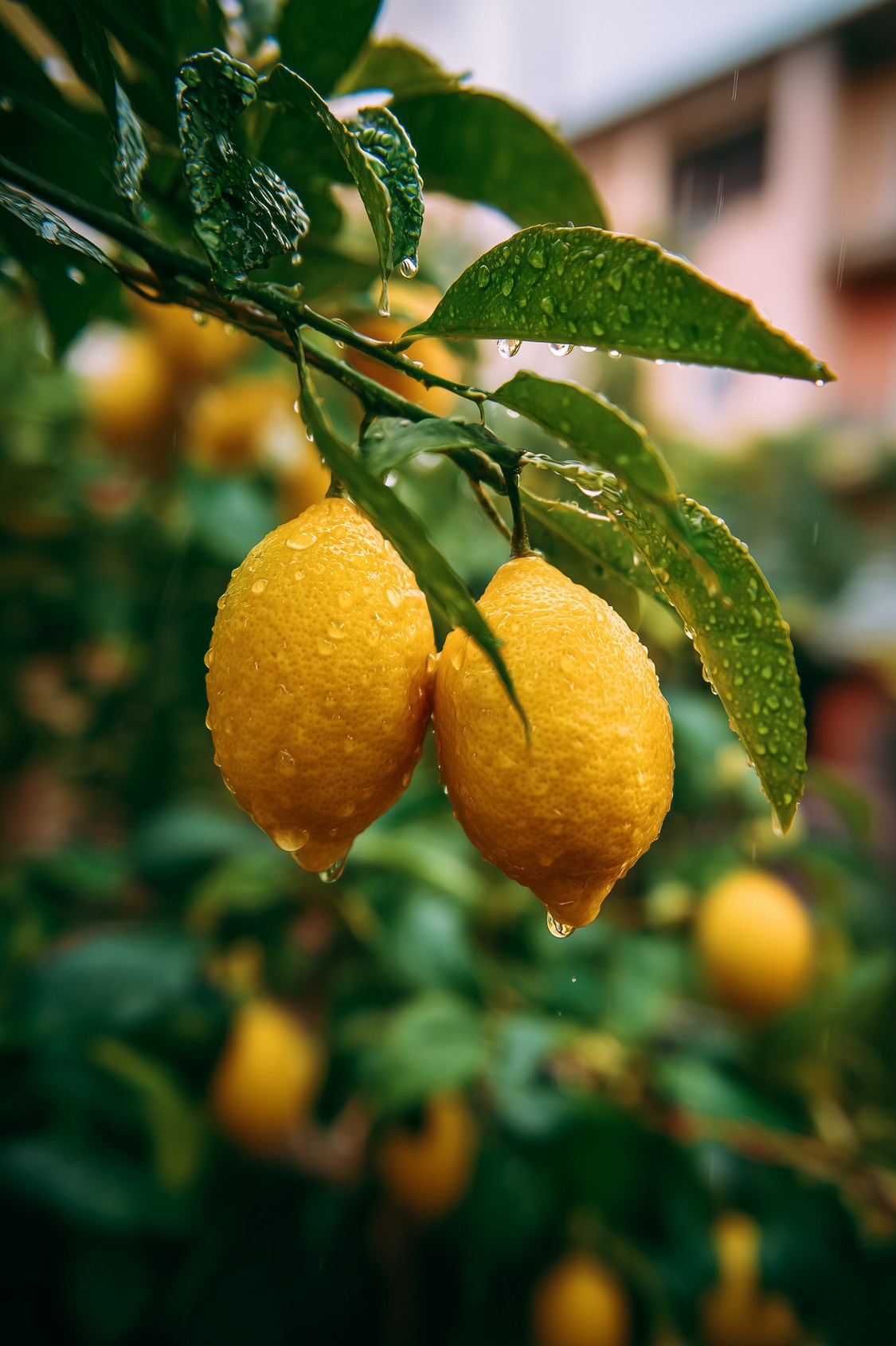 Lemons on the tree